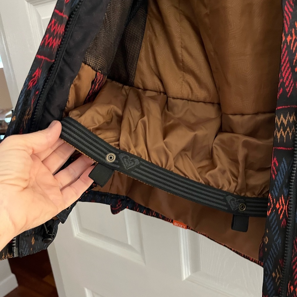 Roxy Multicolor Patterned Ski Jacket - image 7